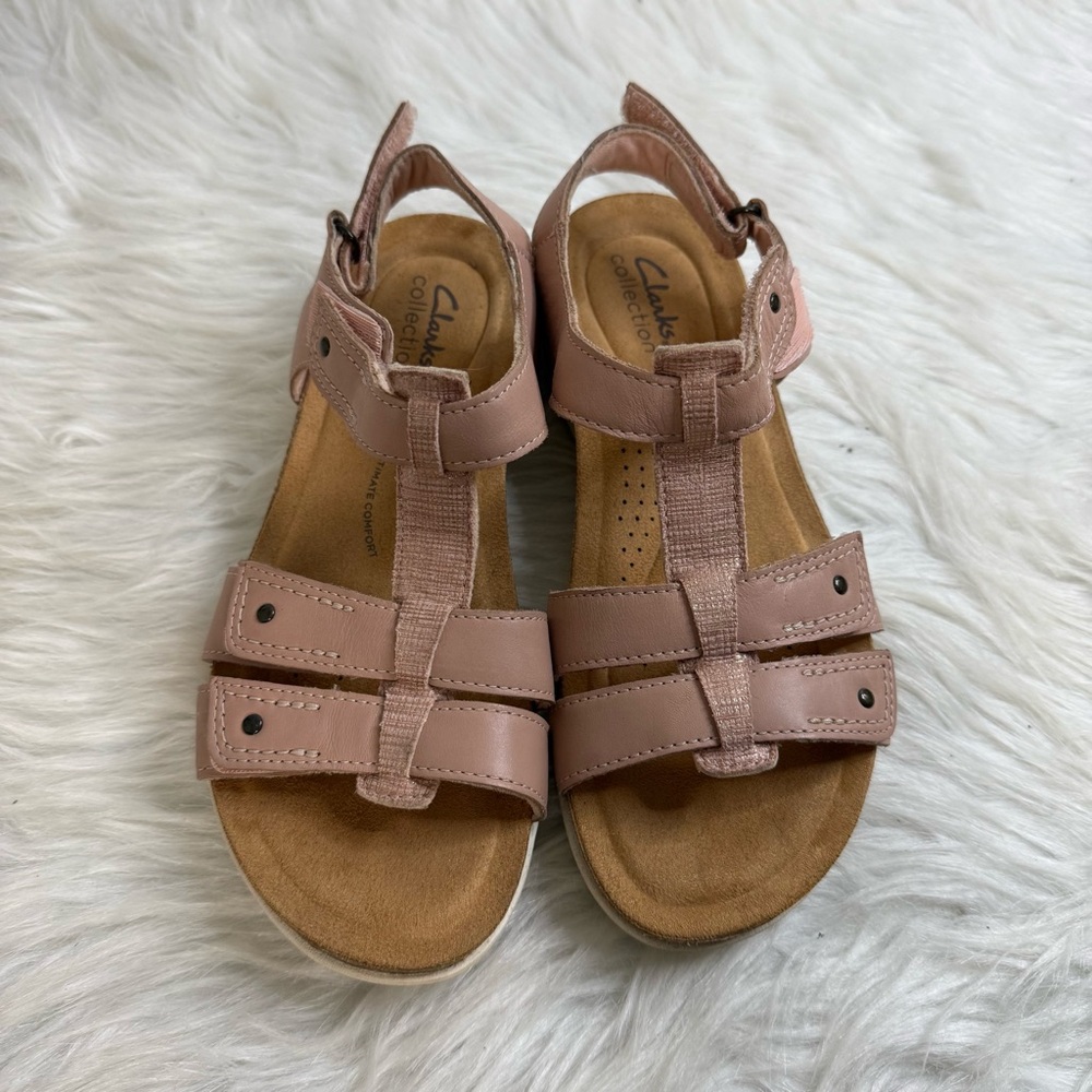 Clark’s Women's April Cove Studded Strapped Comfort Sandals